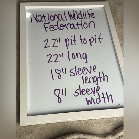 Vintage National Wildlife Federation Bird Embroidered Button Front Sweatshirt L - Picture 10 of 10